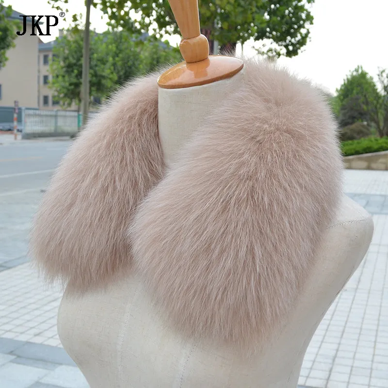 100% Real Fox Fur Scarf Fashion Women Real Fox Fur Collar Scarf Genuine Natural Fox Fur Multicolor S