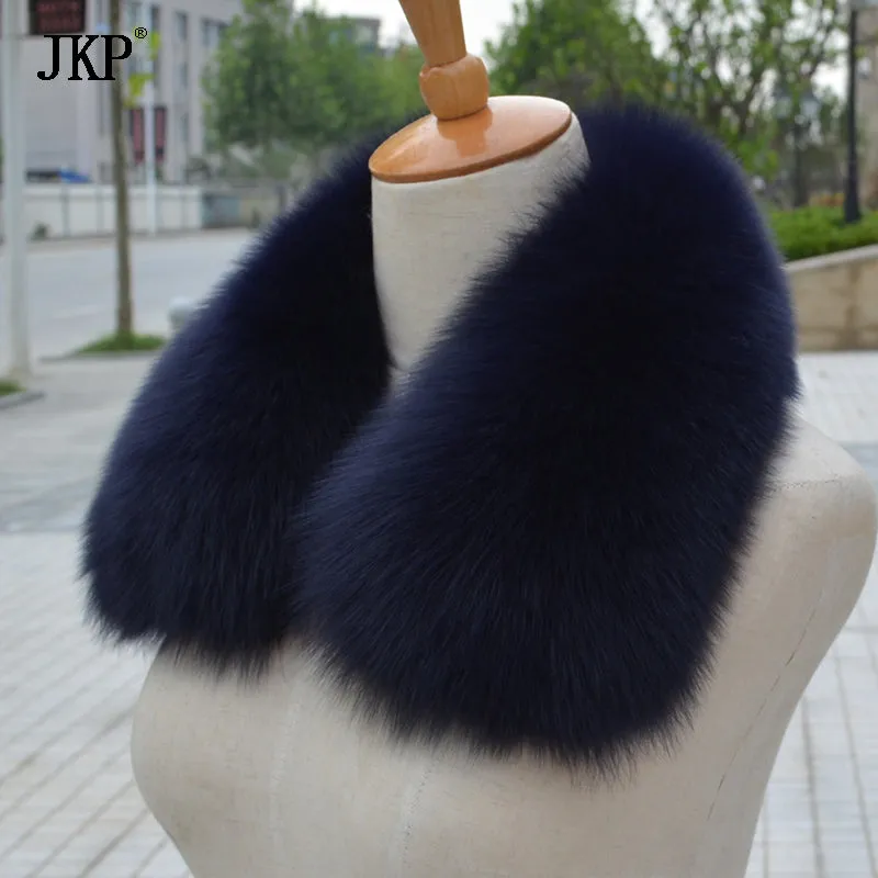 100% Real Fox Fur Scarf Fashion Women Real Fox Fur Collar Scarf Genuine Natural Fox Fur Multicolor S