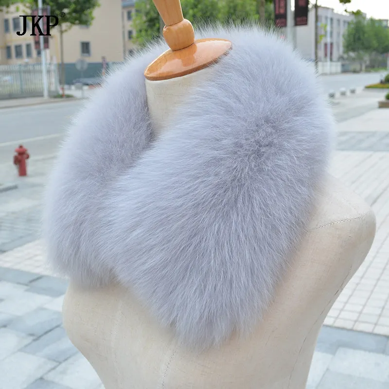 100% Real Fox Fur Scarf Fashion Women Real Fox Fur Collar Scarf Genuine Natural Fox Fur Multicolor S