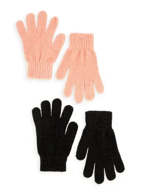 2 Pack Chenille Solid Gloves