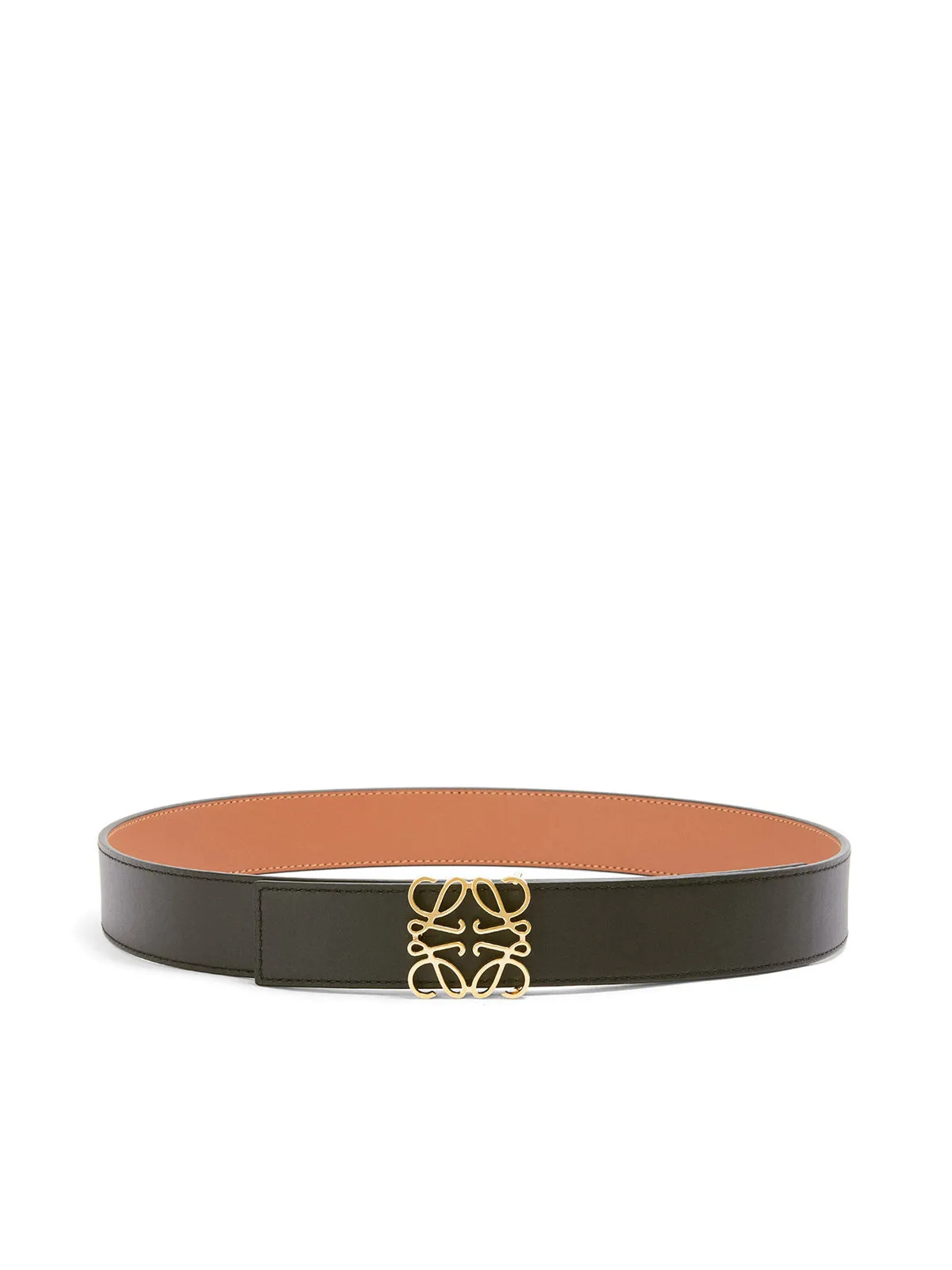 Anagram belt in smooth calfskin