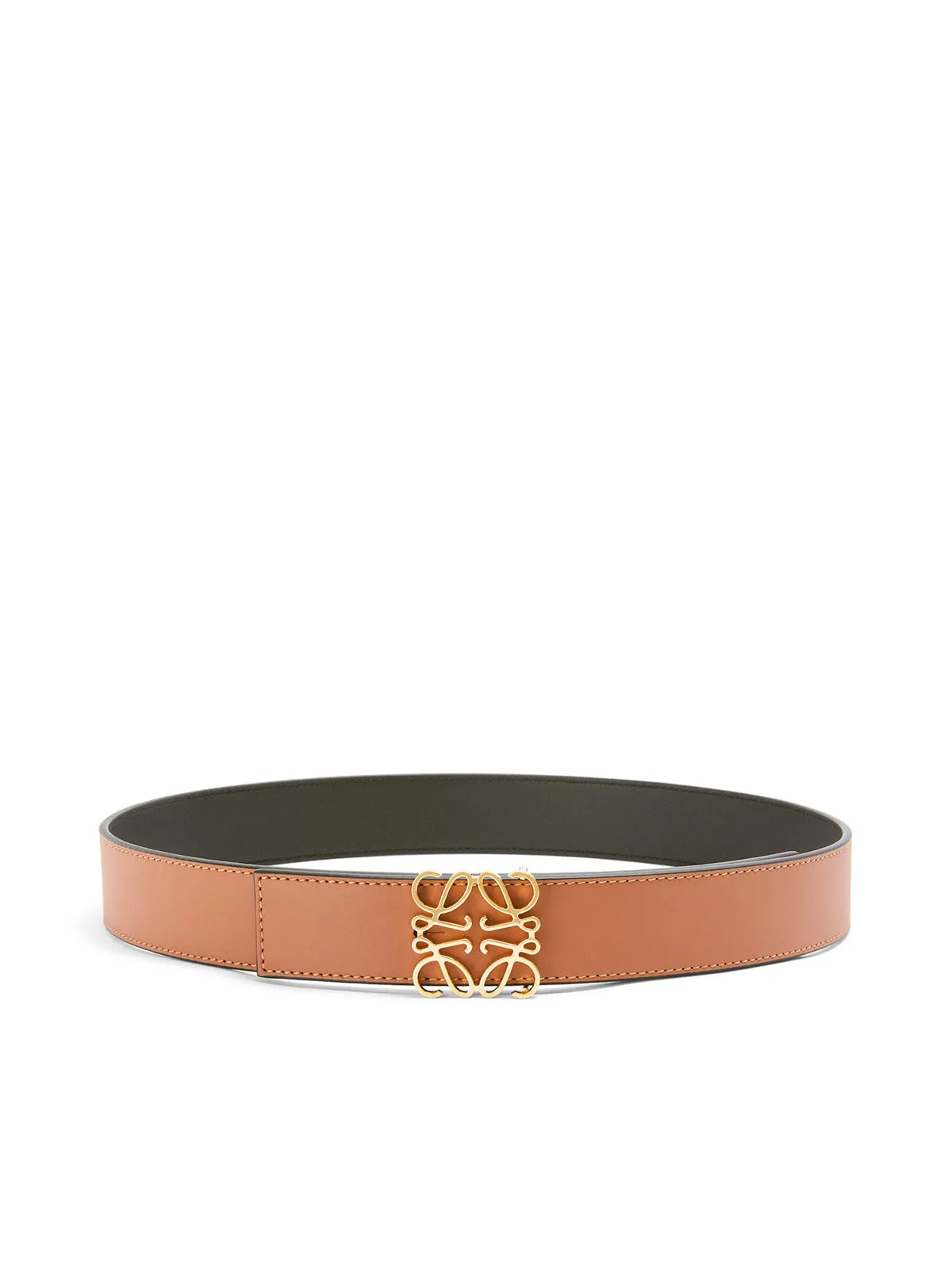 Anagram belt in smooth calfskin