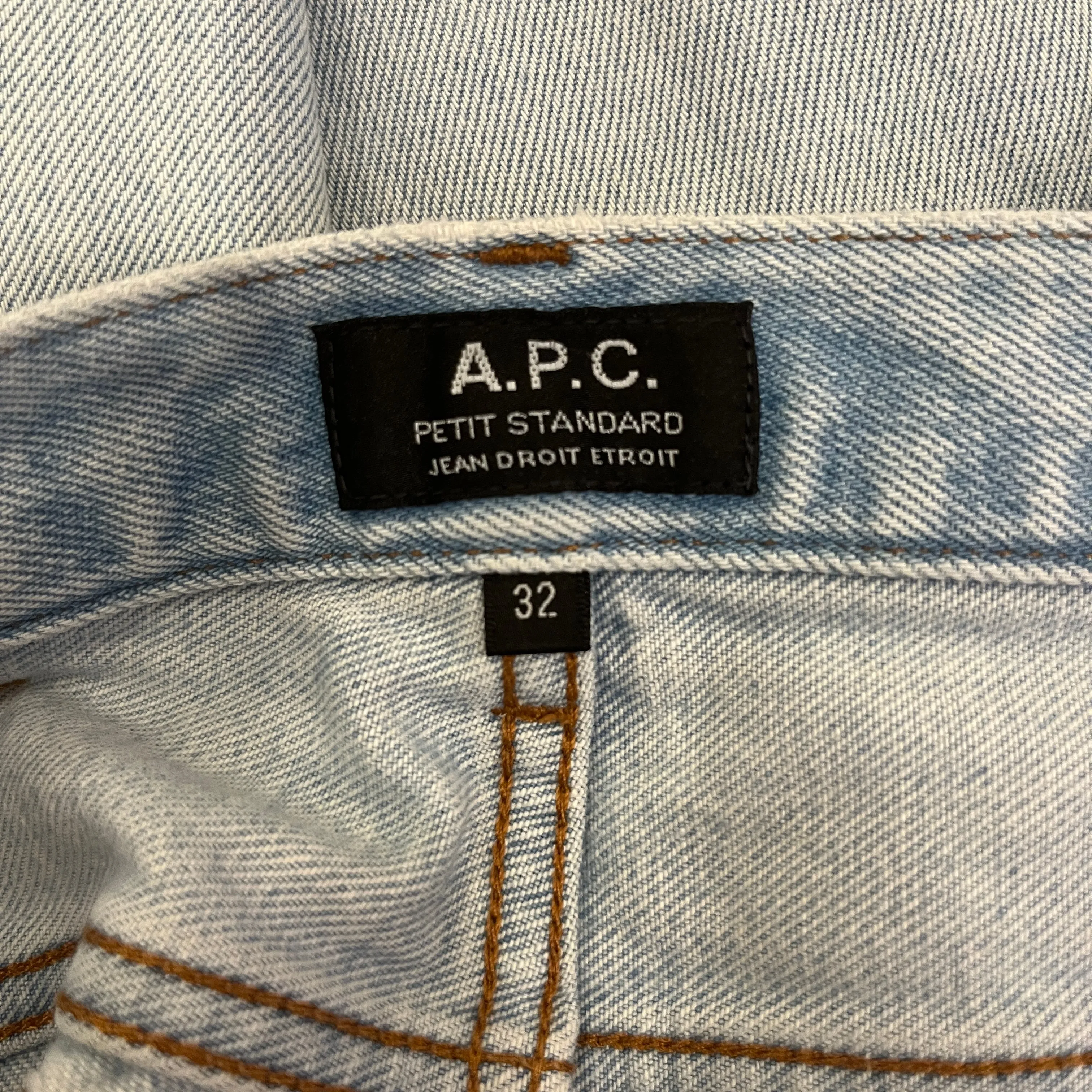 A.P.C./JJJJound/Straight Pants/32/Cotton/BLU/Petite STNDRD