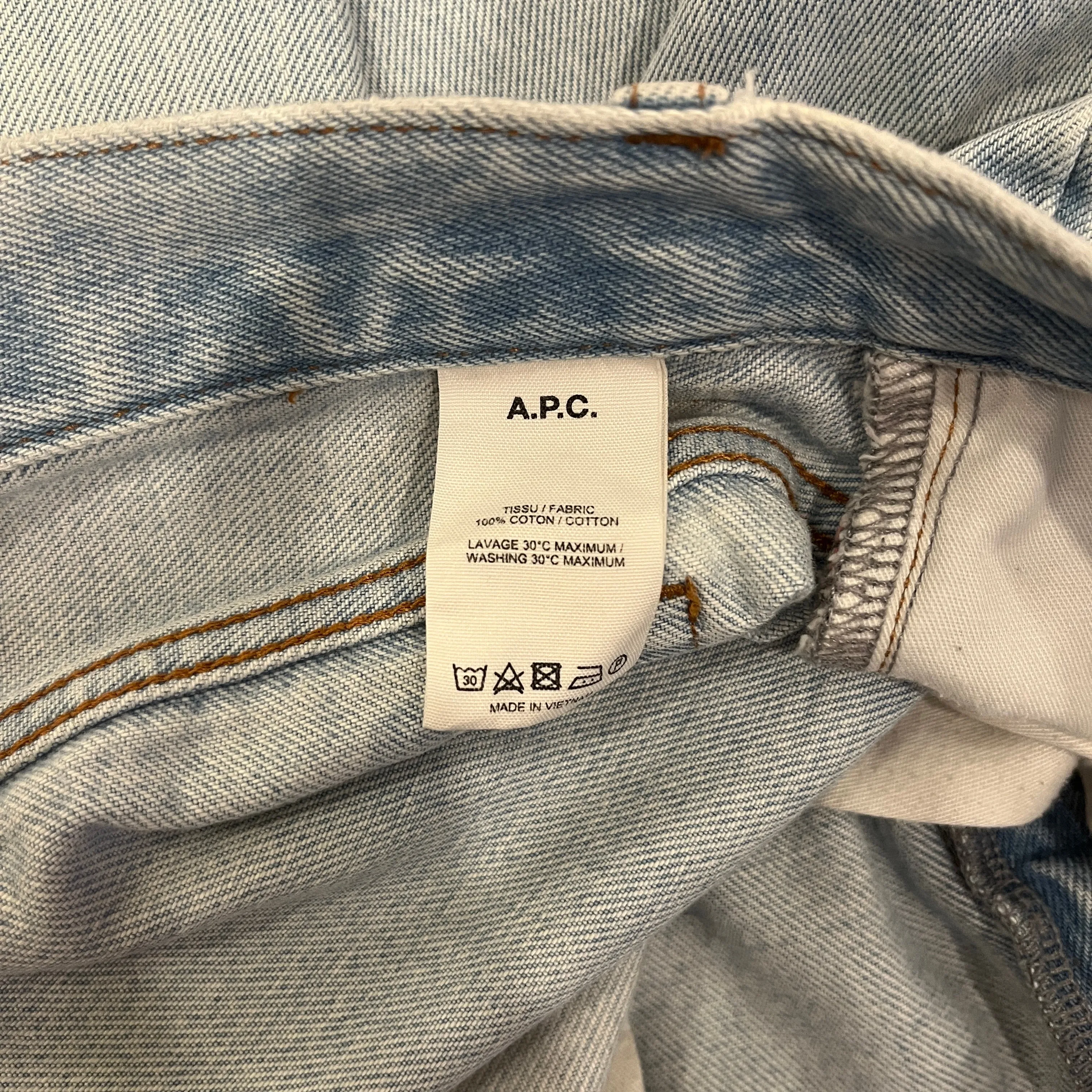 A.P.C./JJJJound/Straight Pants/32/Cotton/BLU/Petite STNDRD