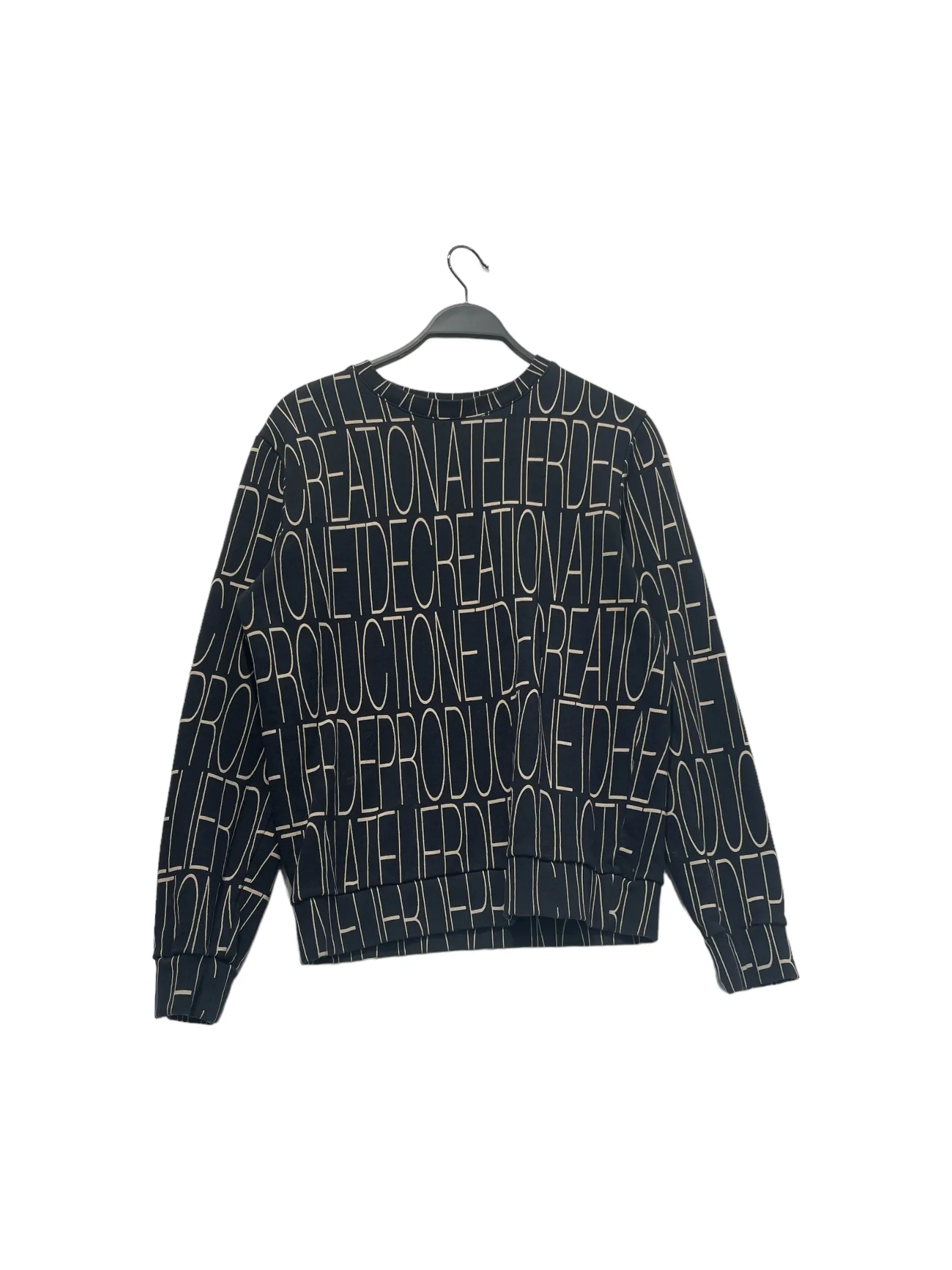 A.P.C./Sweatshirt/M/Cotton/BLK/monogram