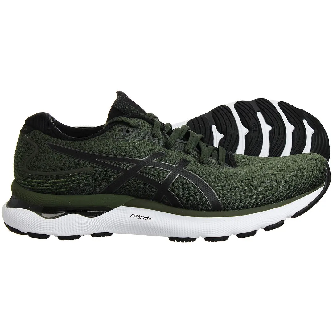 Asics Gel-Nimbus 24 Mens Green Running Trainers