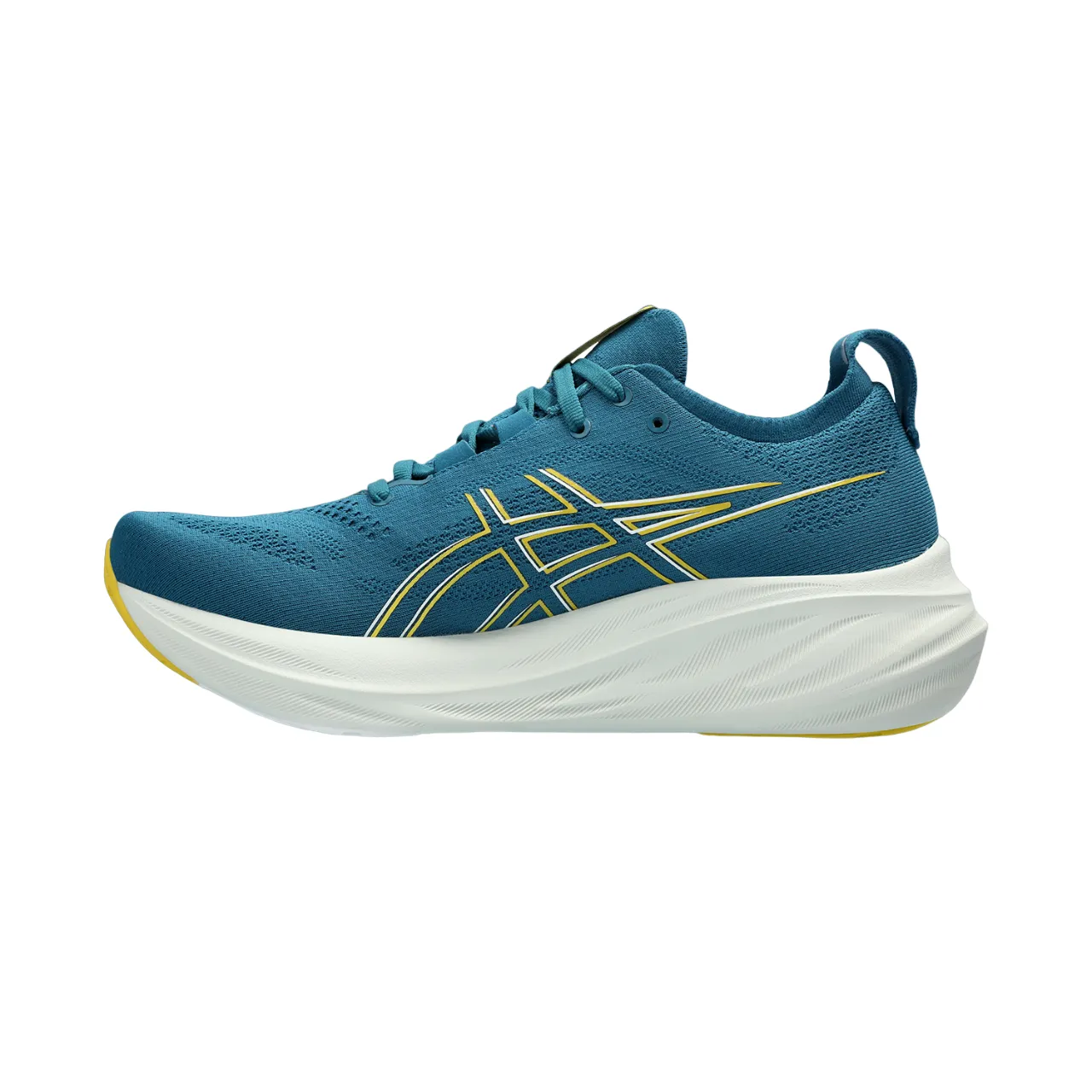 Asics men's running shoe Gel Nimbus 26 1011B794-402 mustard water green