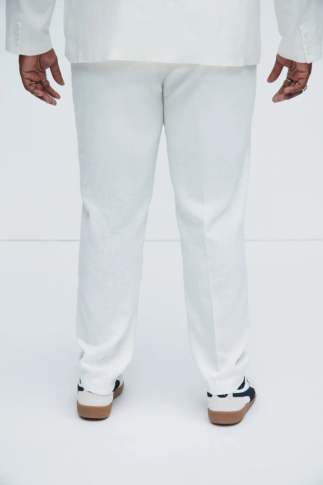 Bahamas Linen Suit Trousers - White