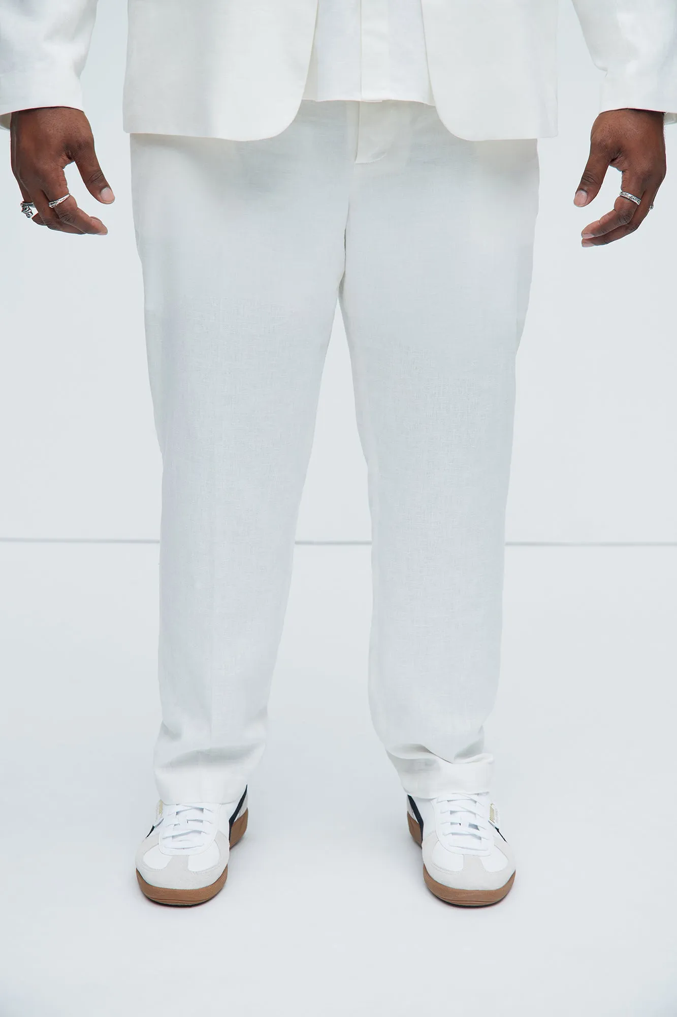 Bahamas Linen Suit Trousers - White