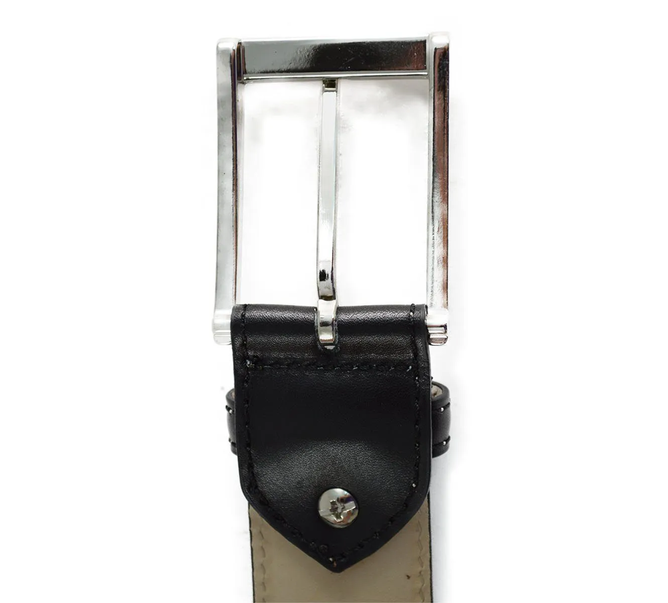 BERWICK 1707 Leather Belt - Black Boxcalf