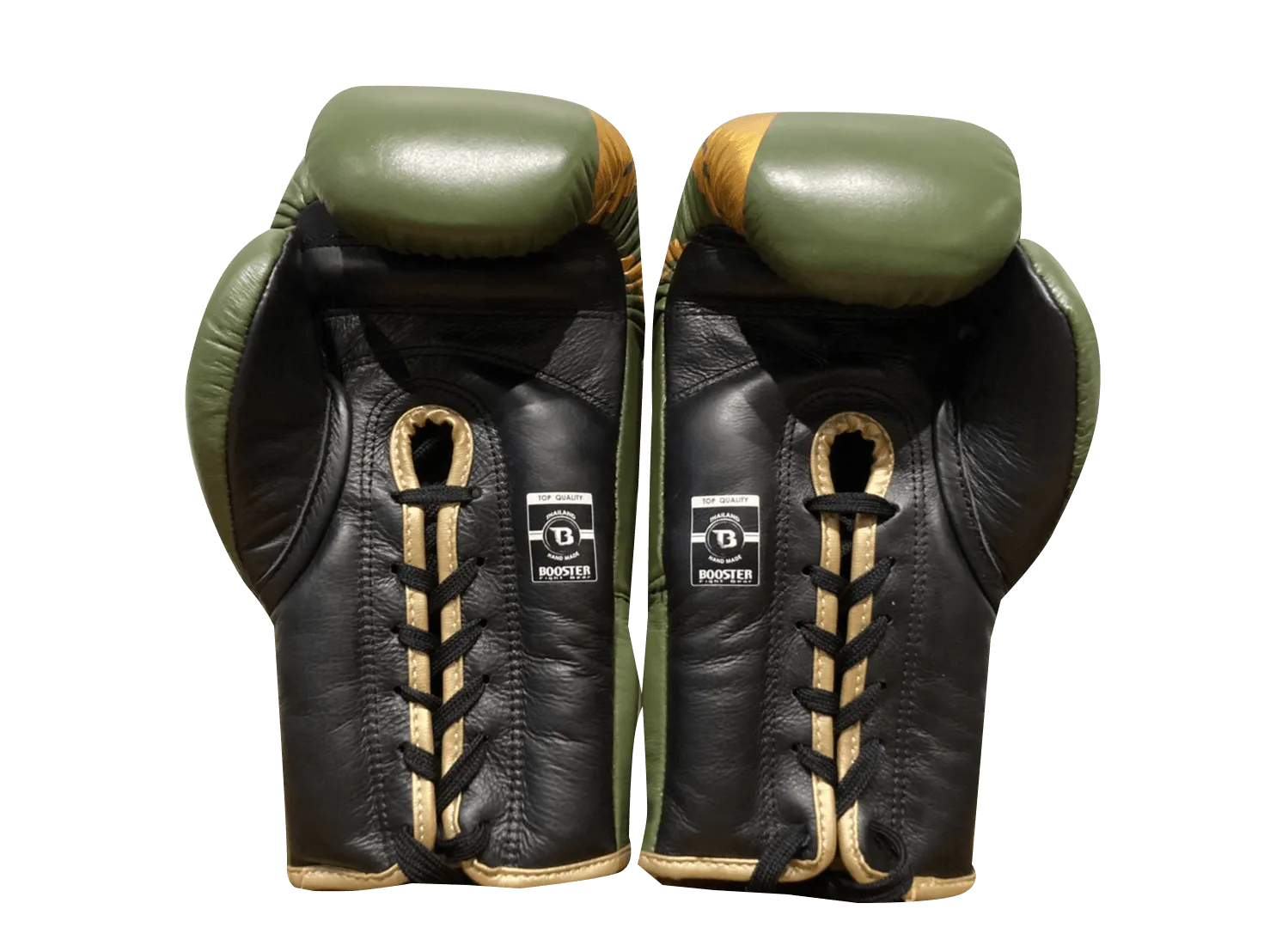 Booster Boxing Gloves BGLV3 Lace Up Pro Olive Gold