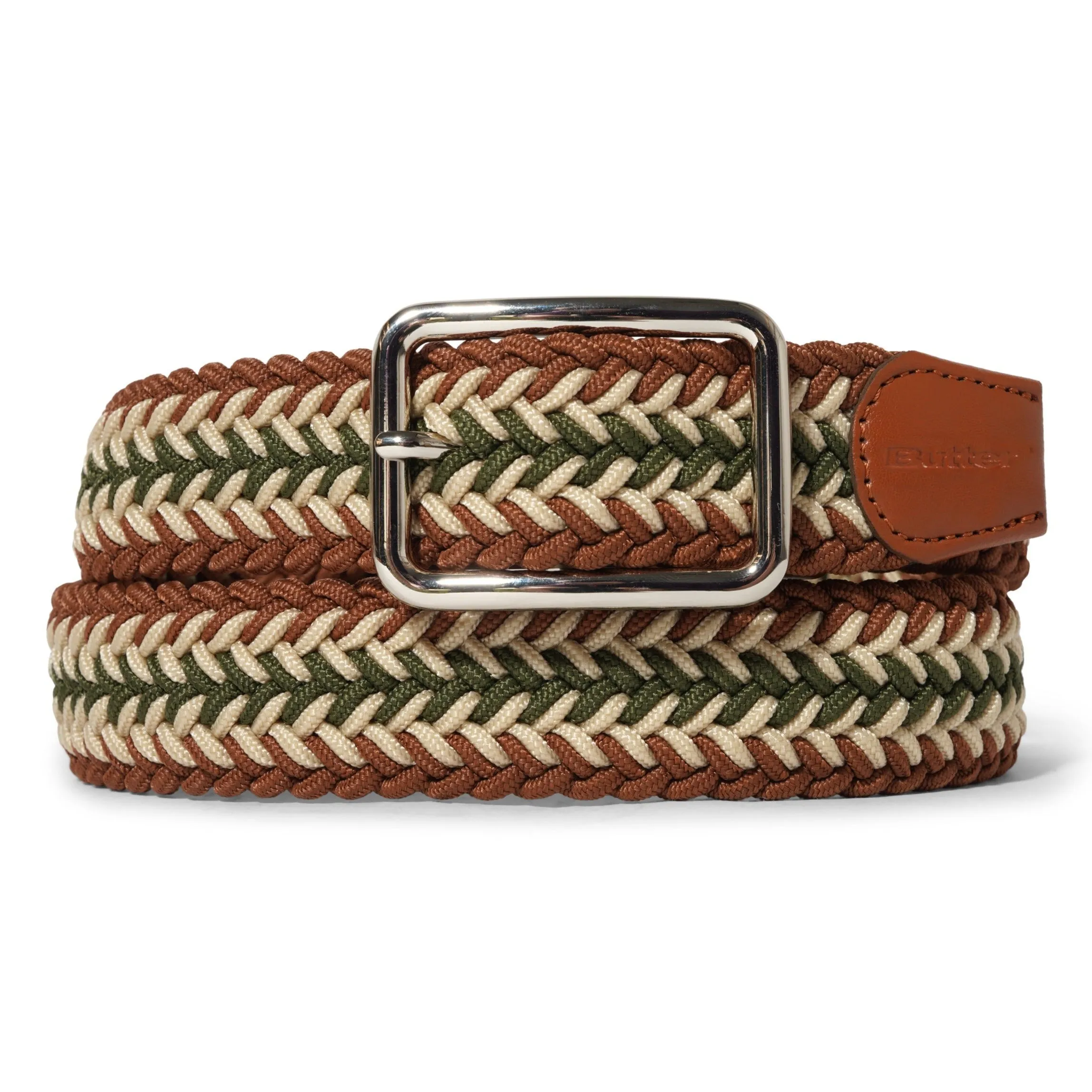 Butter Goods Braided Belt Army