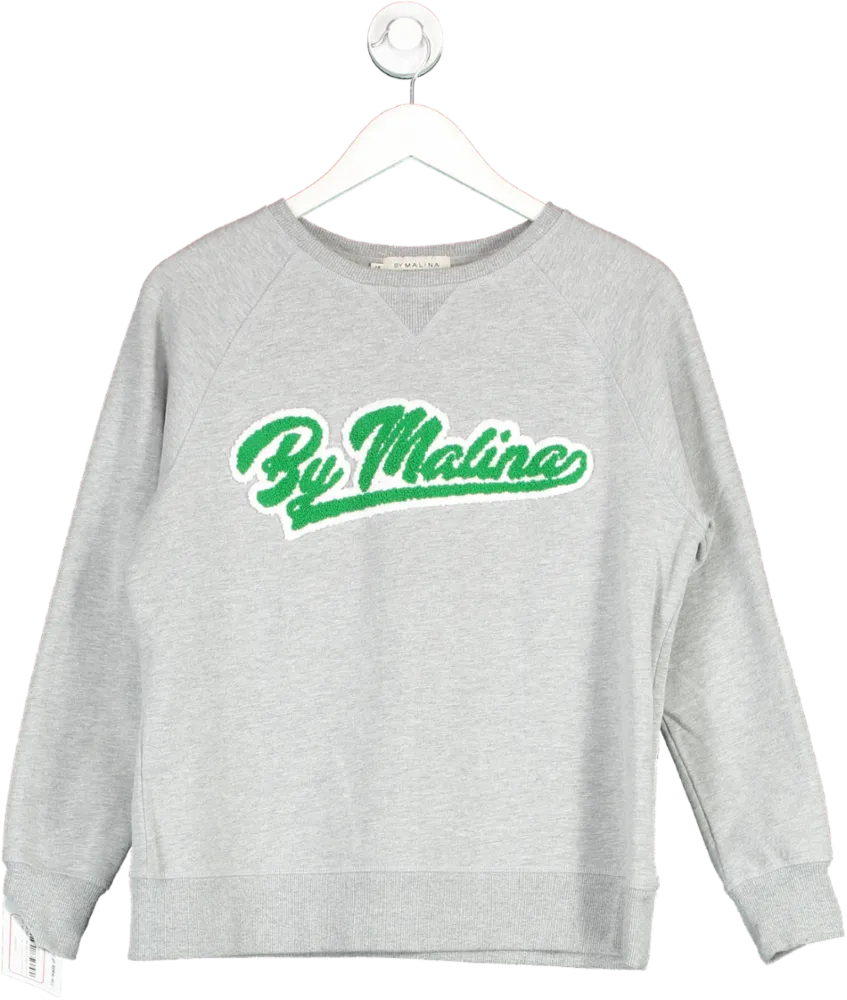 By Malina Grey Logo Sweater UK S