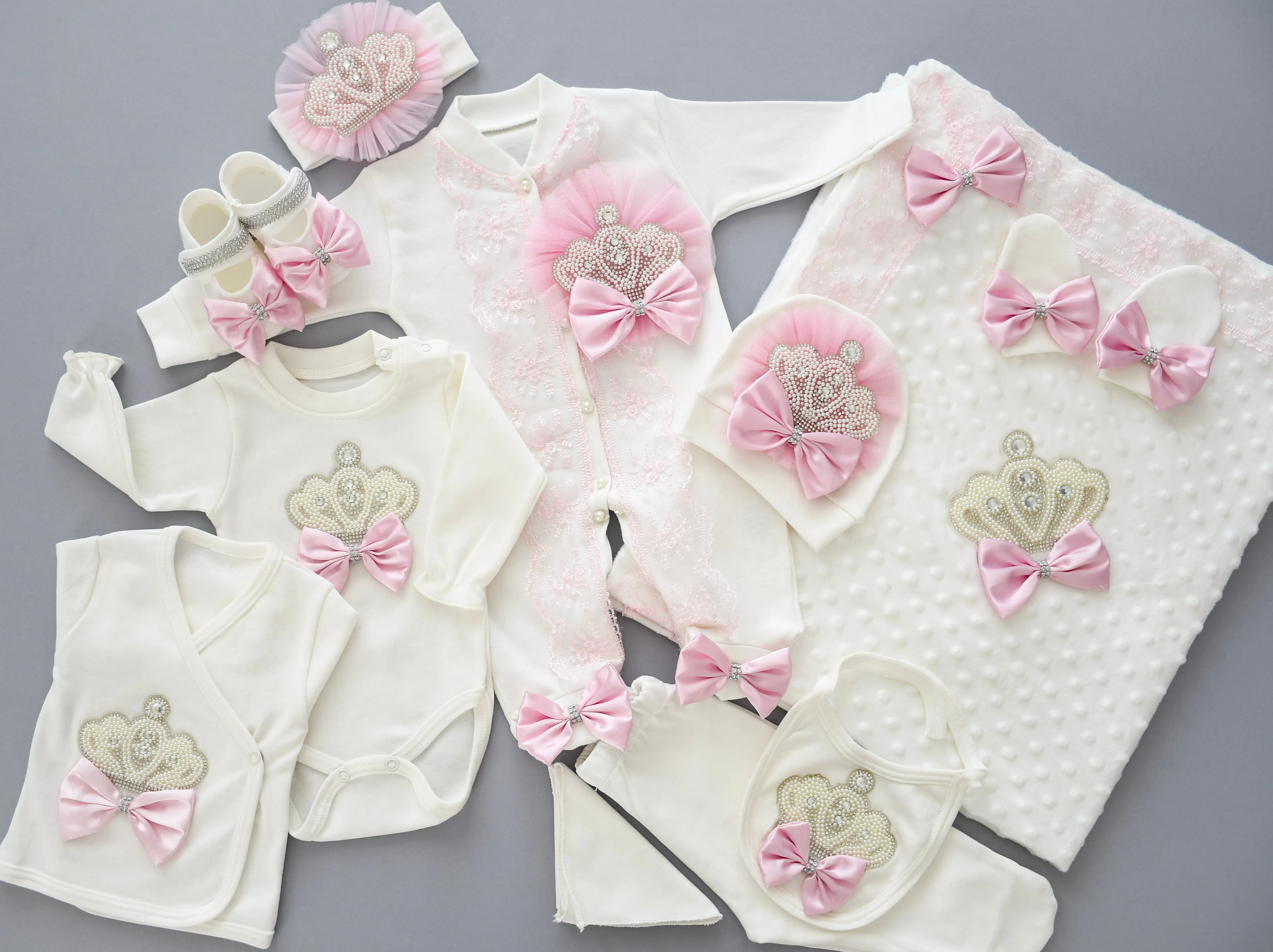 Coming Home Personalised Newborn Girl Set