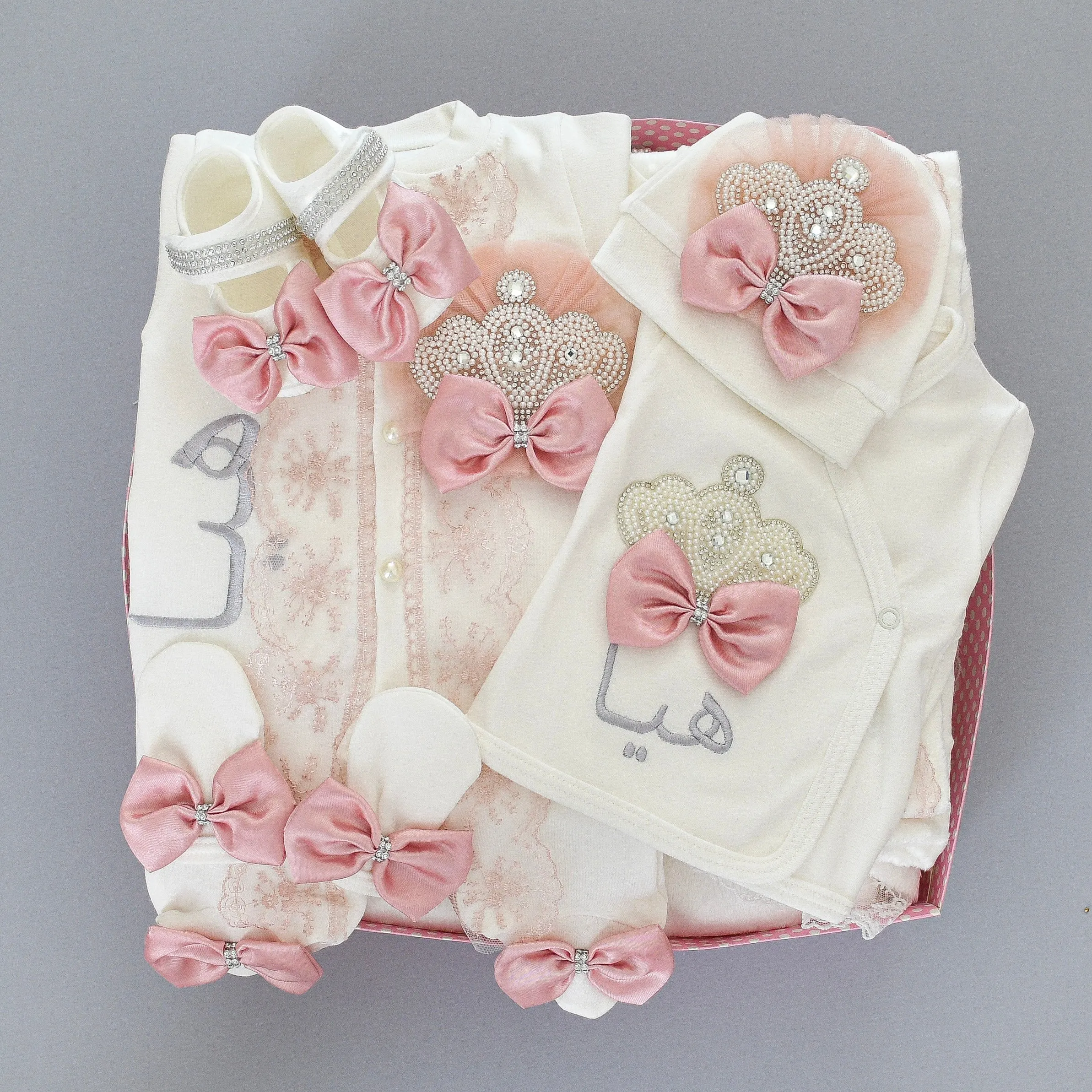 Coming Home Personalised Newborn Girl Set