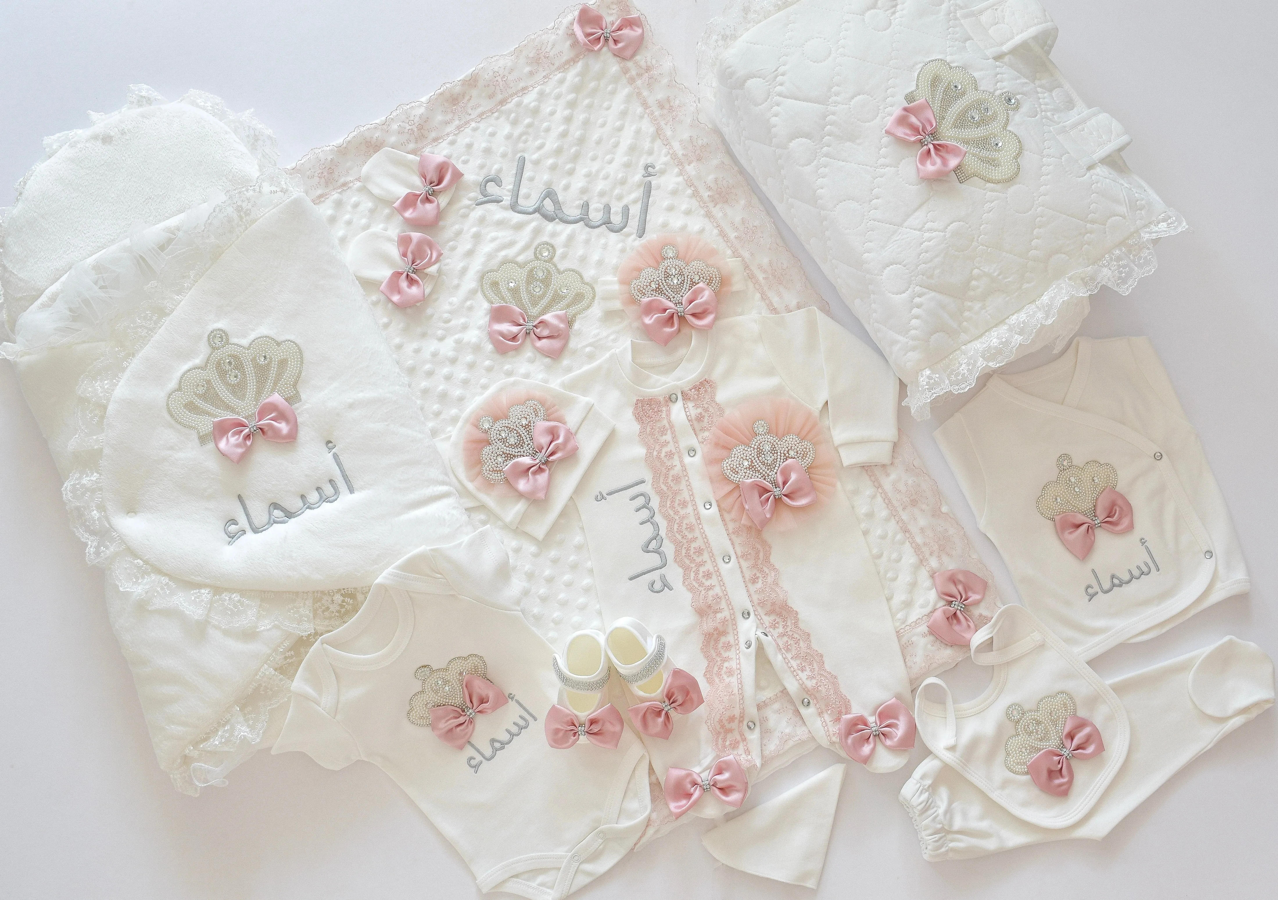 Coming Home Personalised Newborn Girl Set