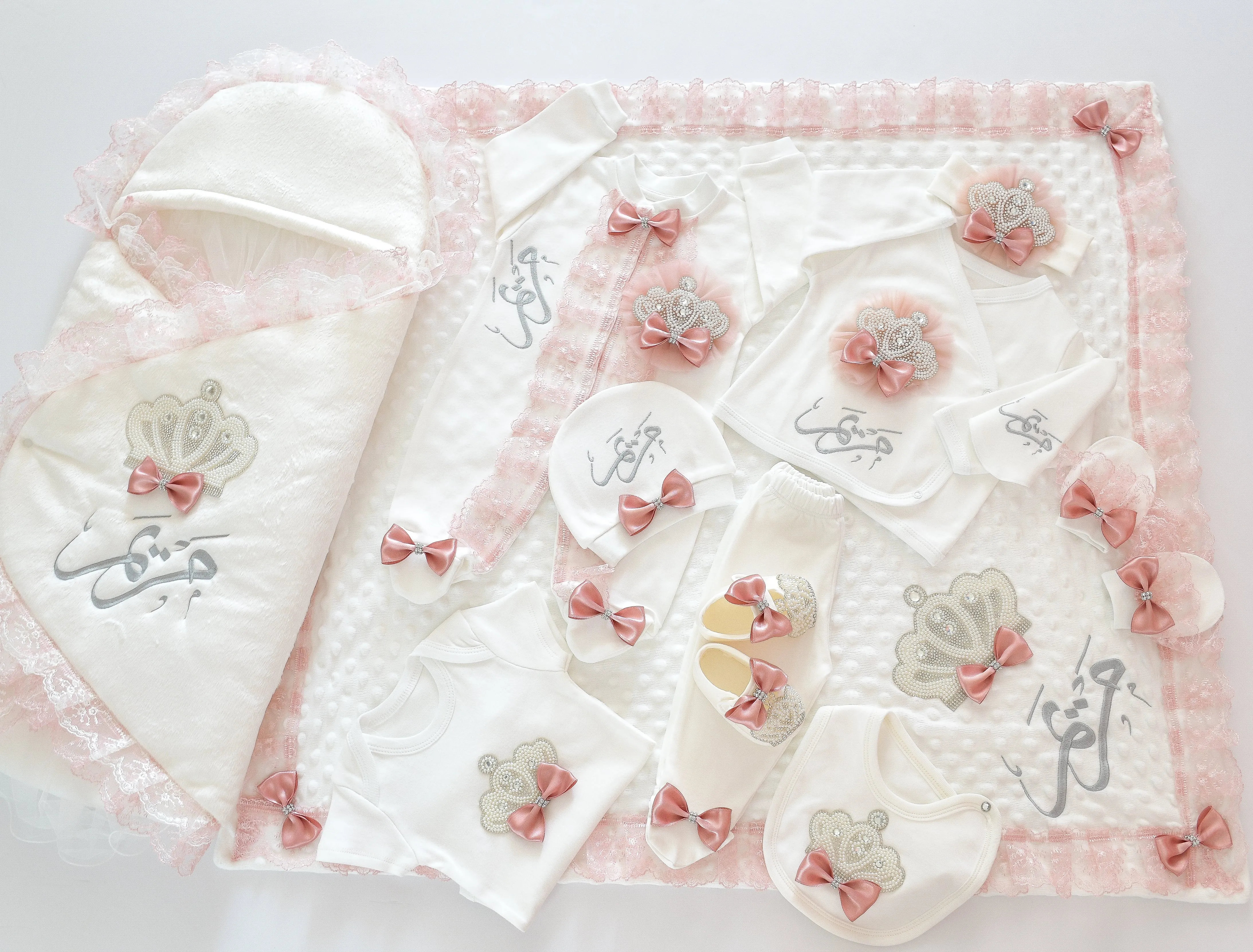 Coming Home Personalised Newborn Girl Set