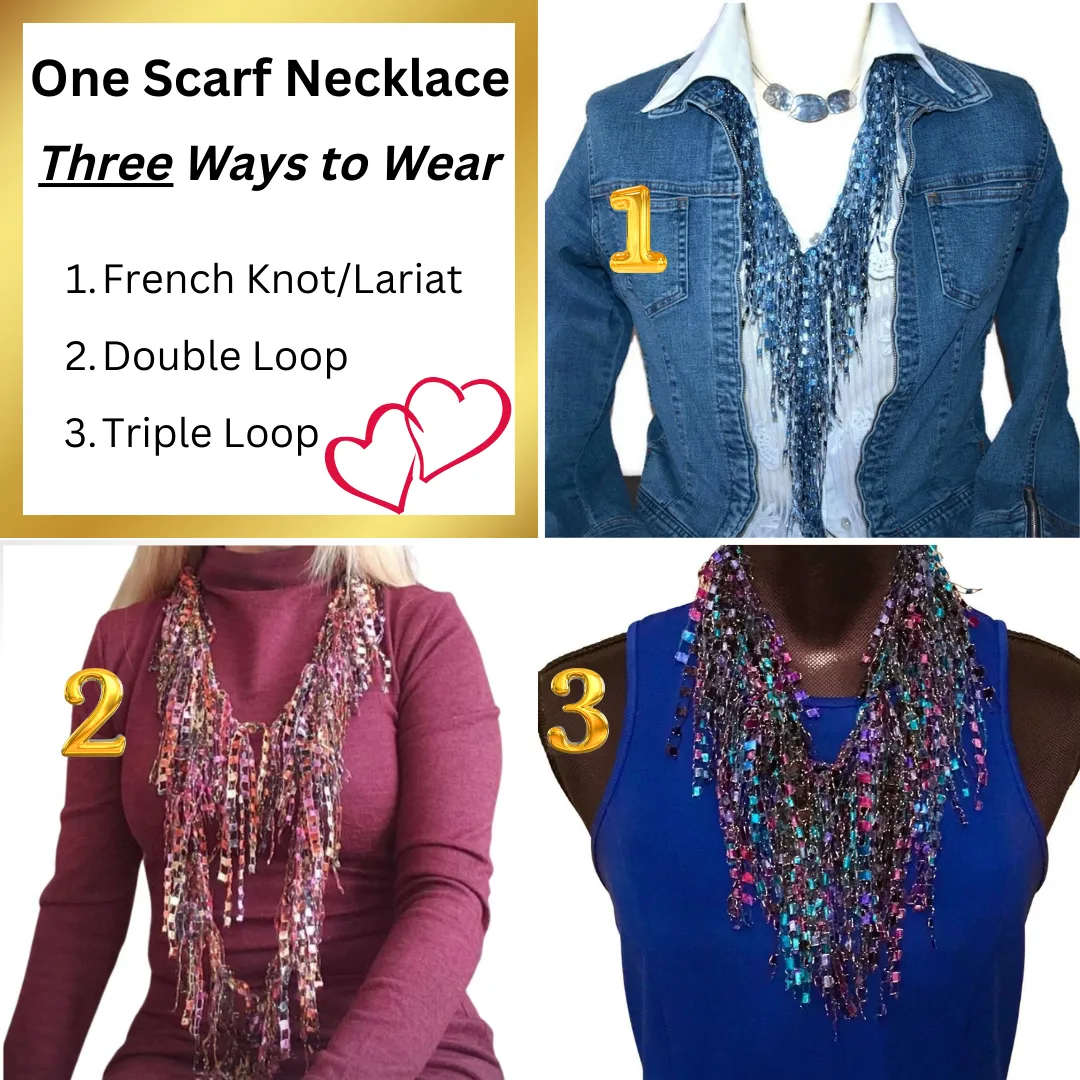 Denim Necklace Scarf