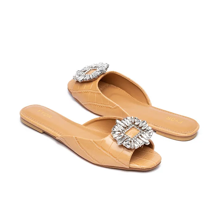 Gem Embellished Flat Sandal MY 212