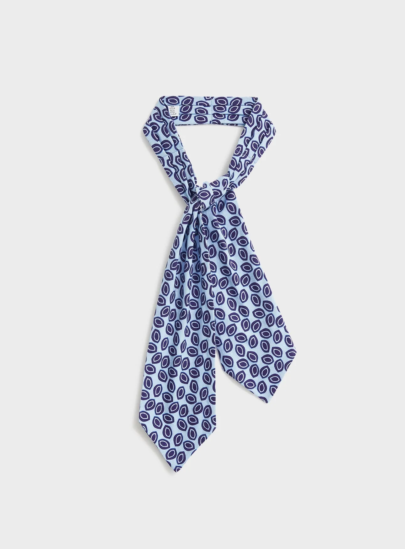 Geometric Blue Modern Cravat