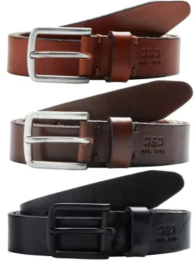 Jack & Jones Mens Leather Belt 'Jaclee'