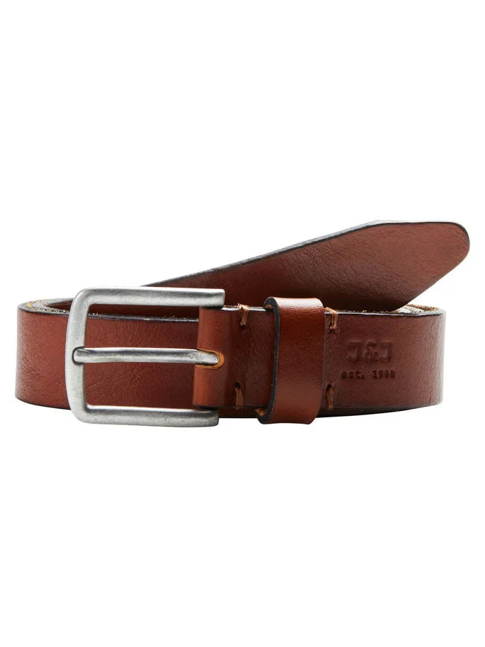 Jack & Jones Mens Leather Belt 'Jaclee'