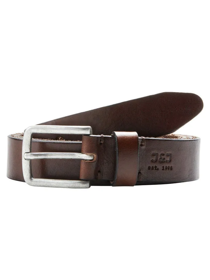 Jack & Jones Mens Leather Belt 'Jaclee'