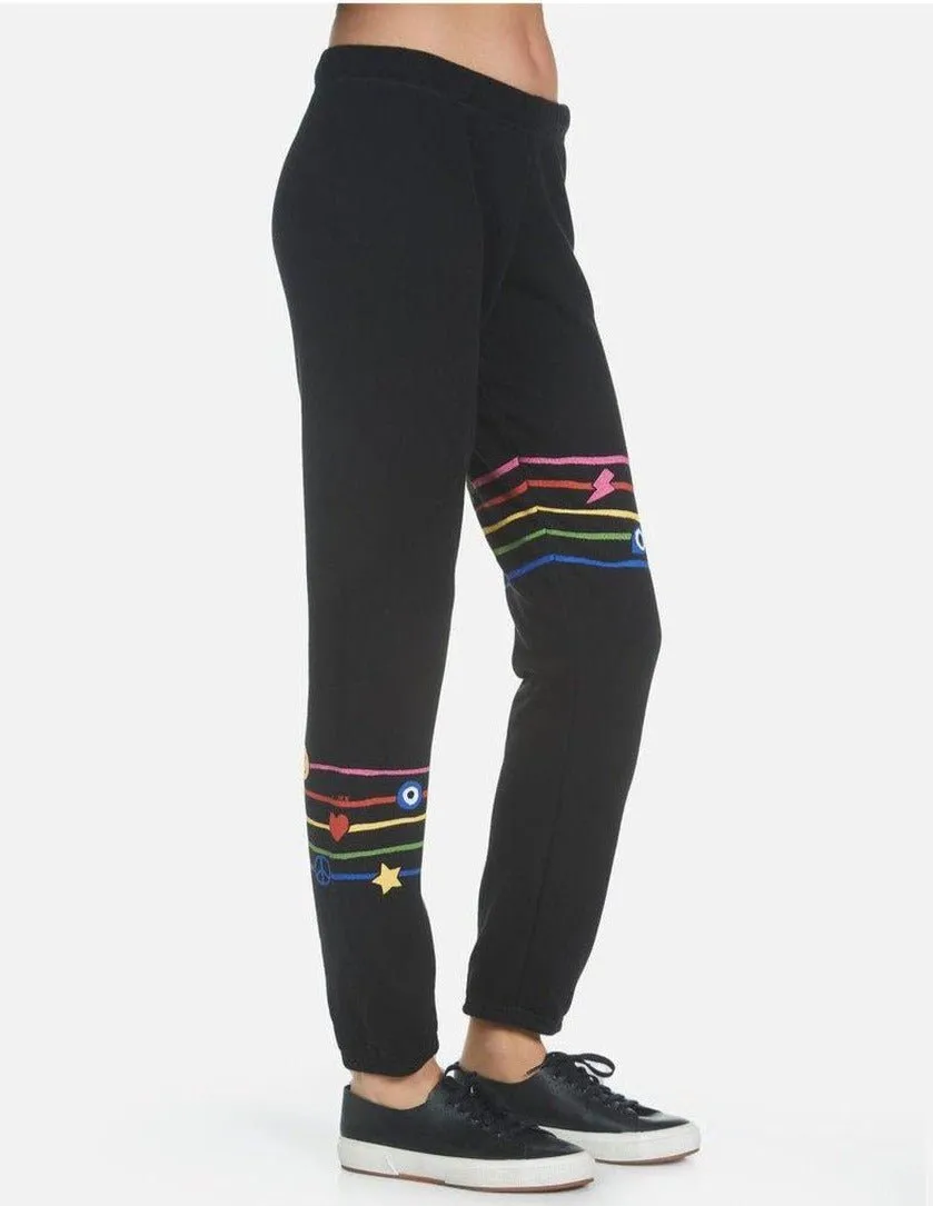 Lauren Moshi Brynn Elements Rainbow Sweatpants