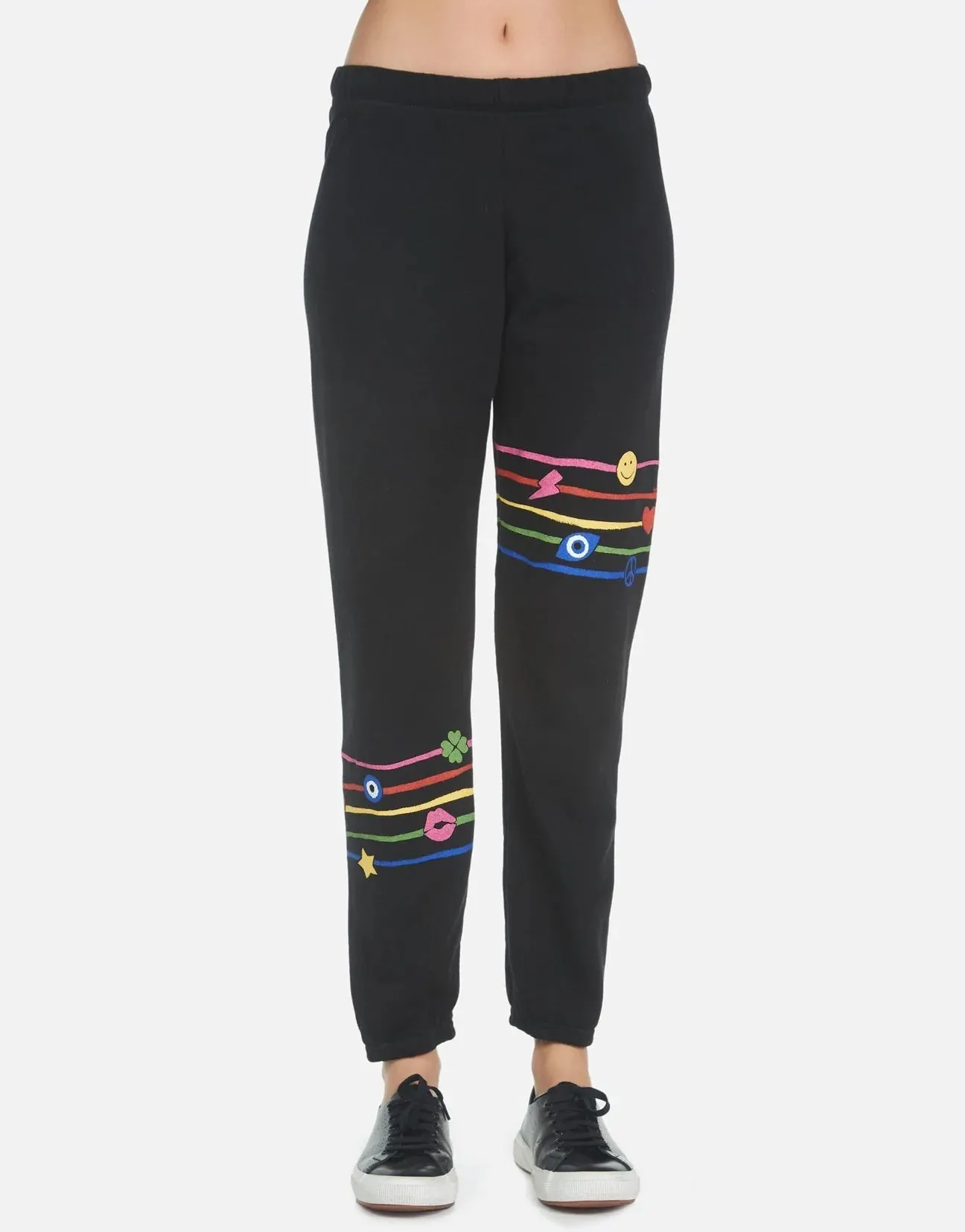 Lauren Moshi Brynn Elements Rainbow Sweatpants