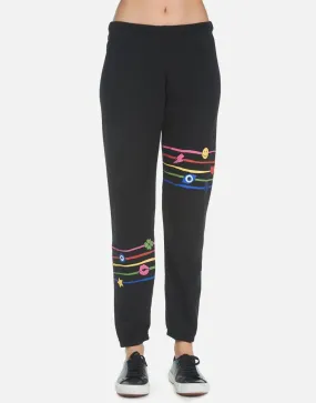 Lauren Moshi Brynn Elements Rainbow Sweatpants