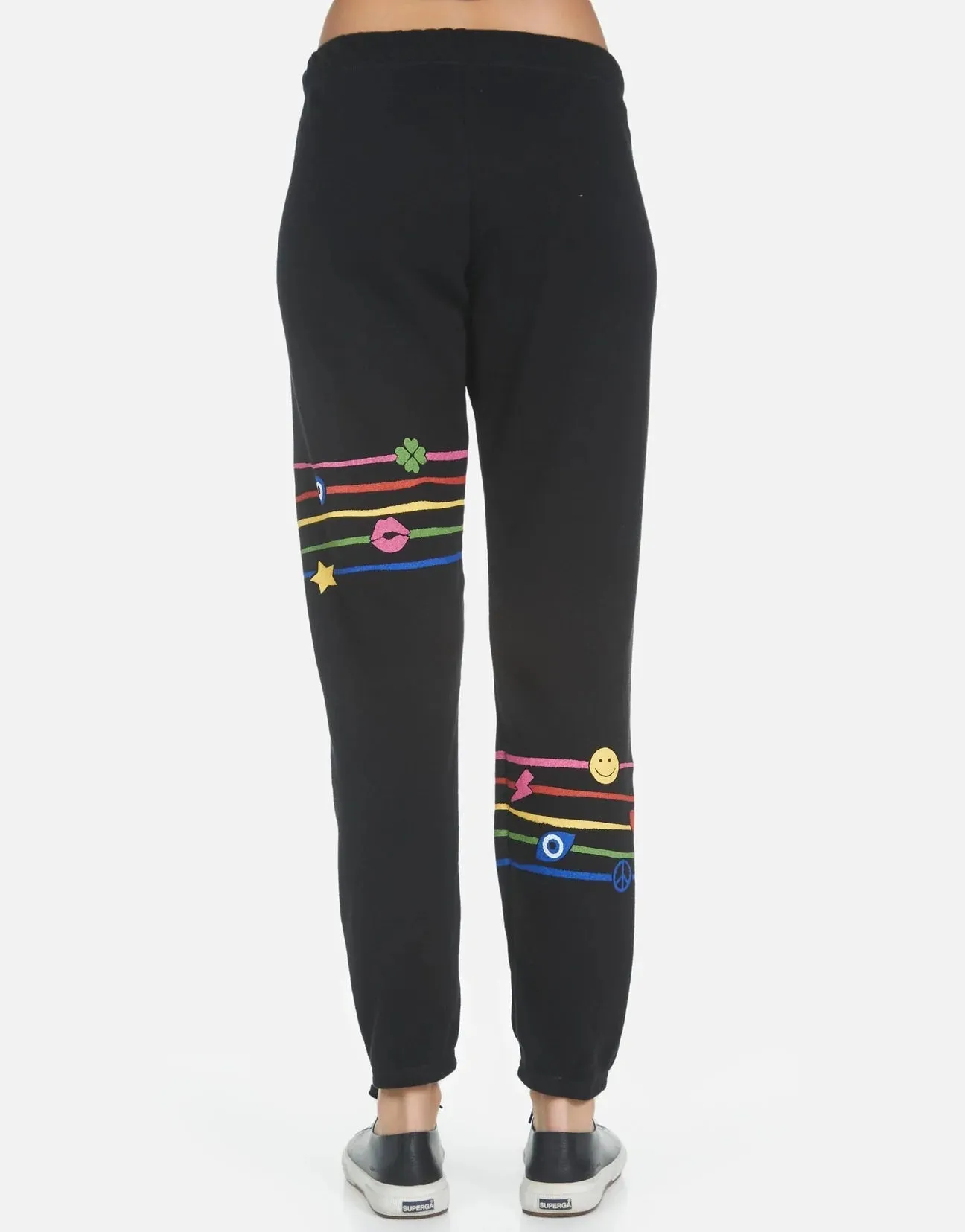 Lauren Moshi Brynn Elements Rainbow Sweatpants