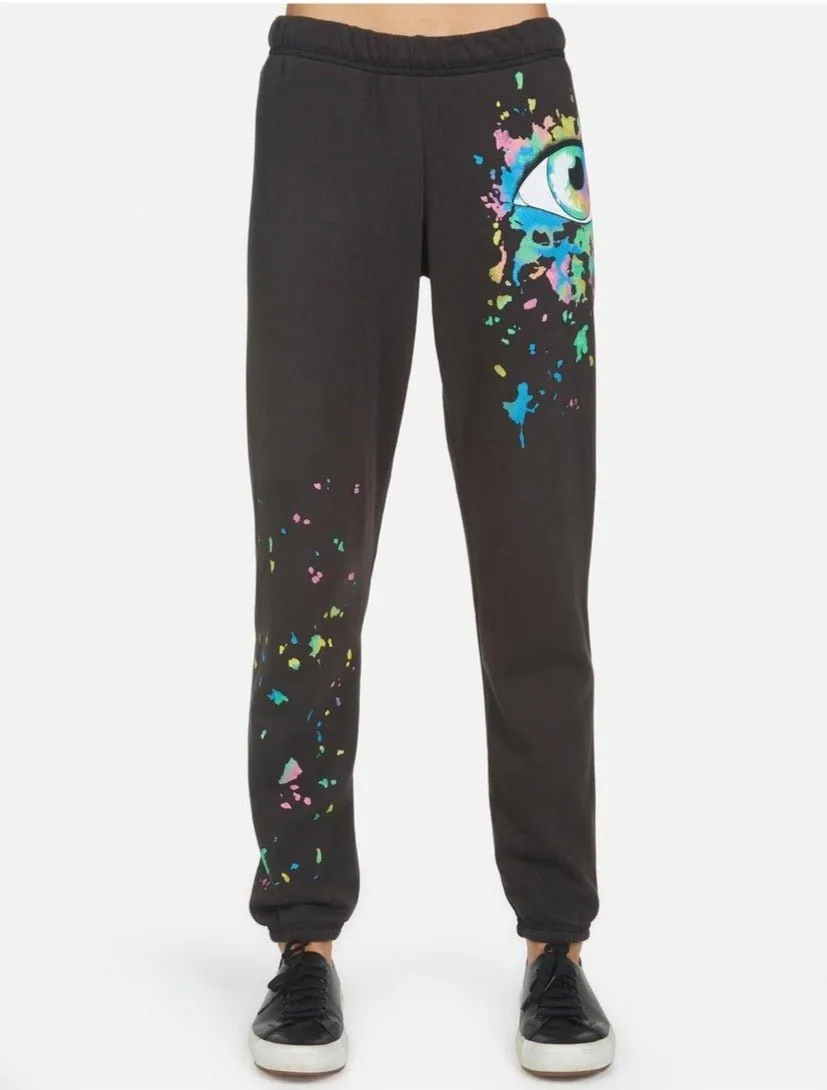 Lauren Moshi Brynn Watercolor Eye Sweatpants