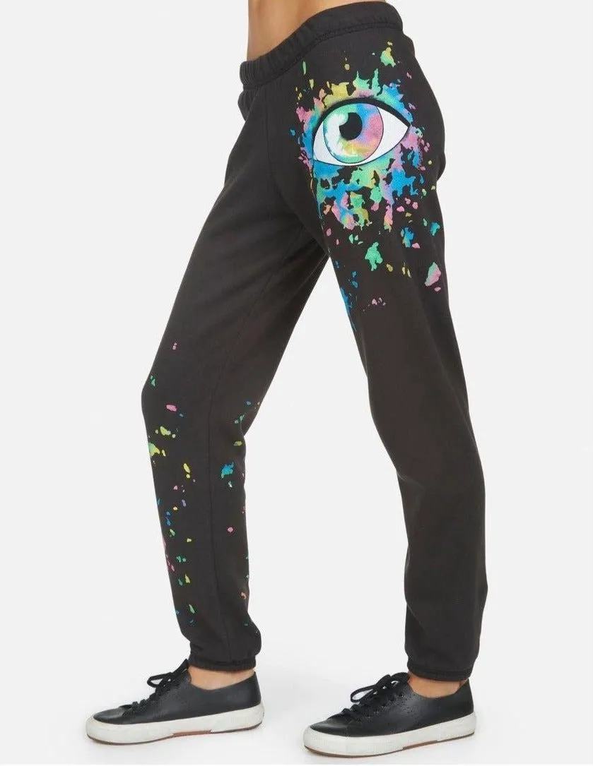 Lauren Moshi Brynn Watercolor Eye Sweatpants