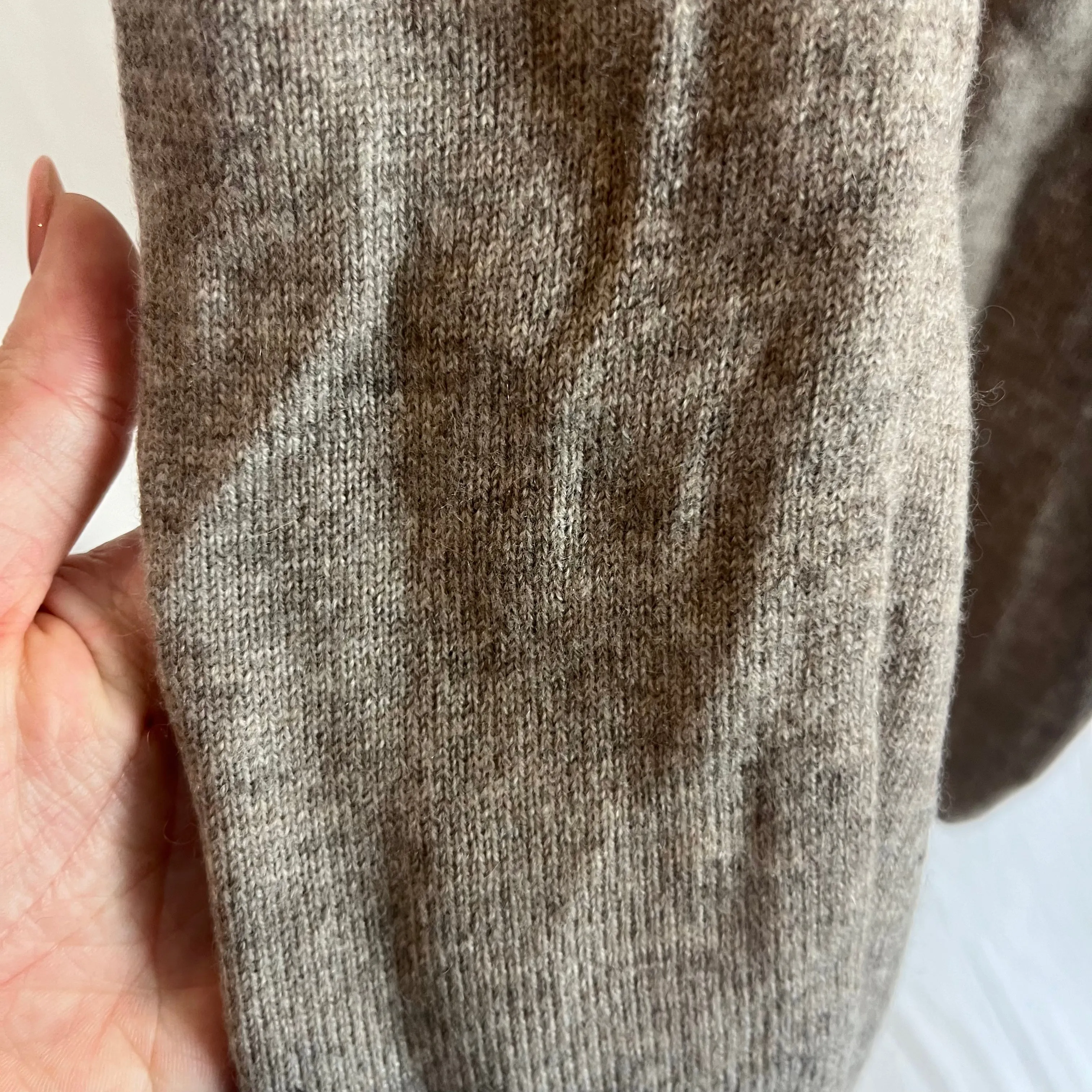 Max & Moi Brand New Fawn Wool & Cashmere Scarf