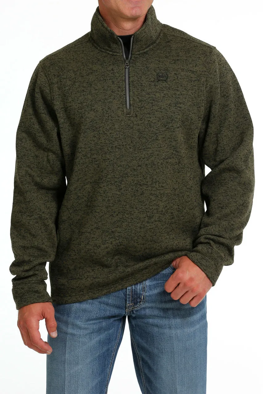 Men's Cinch 1/4 Zip Pullover Sweater - Olive