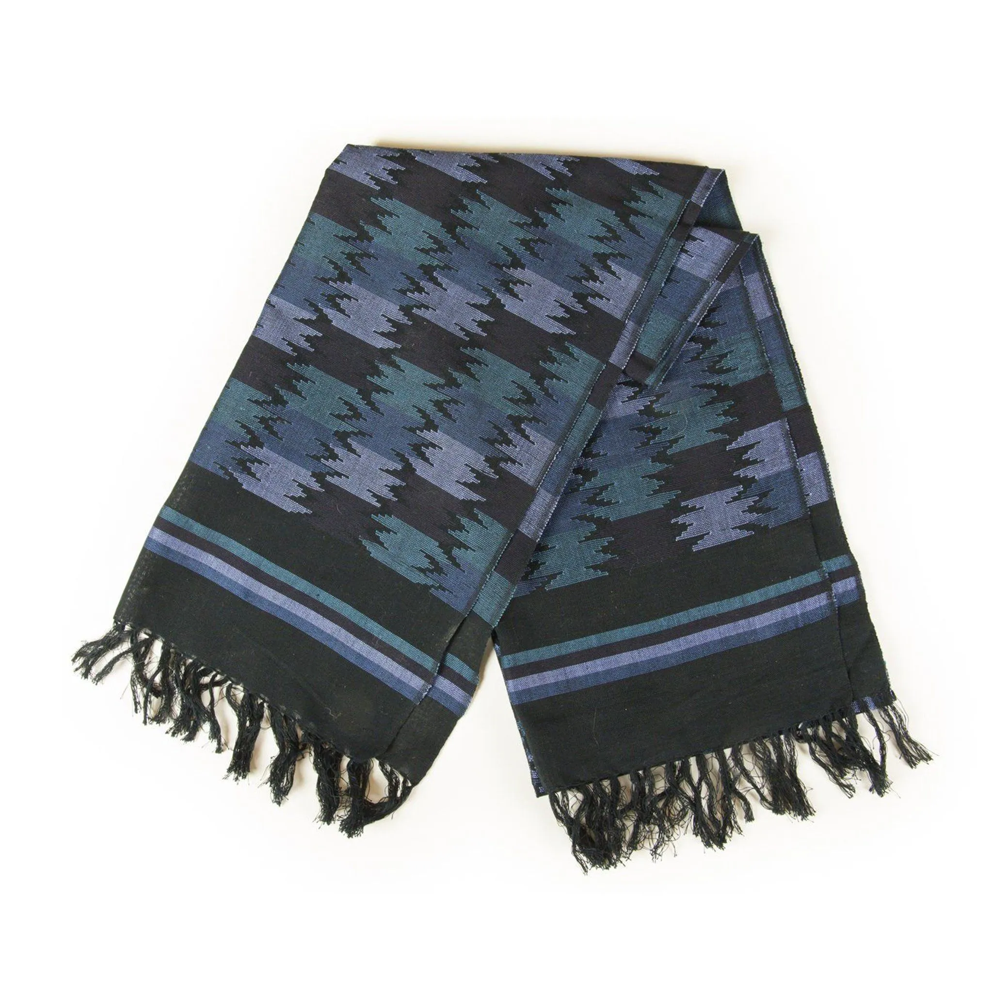 Midnight Blue Dhaka Scarf