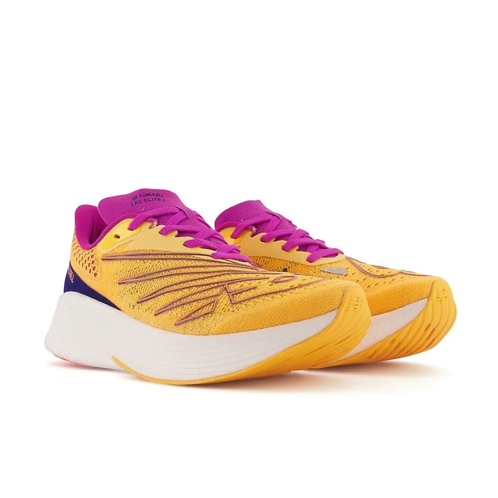 New Balance Fuel Cell RC Elite v2 (Men's) - Vibrant apricot with magenta pop and victory blue