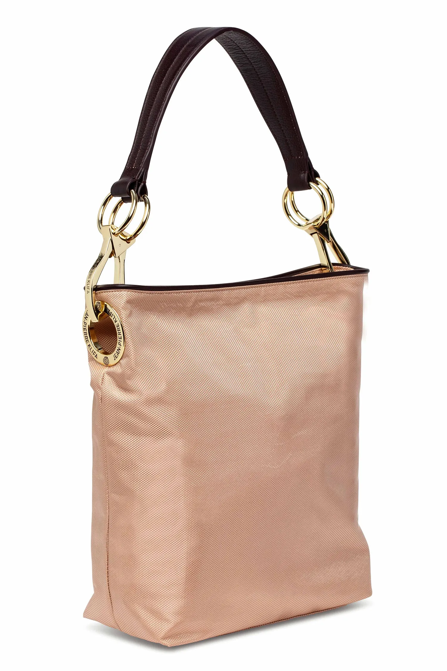 Nylon Bucket Bag Cream