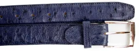 Ostrich Quill Belt- Navy