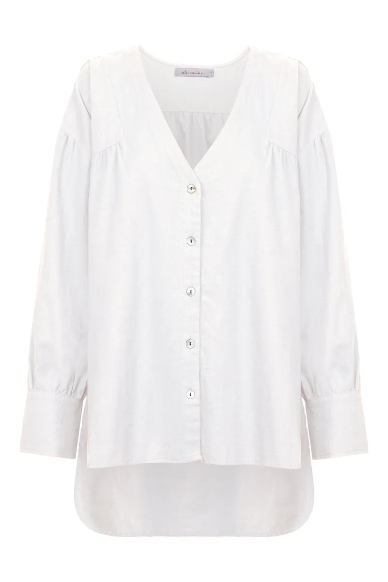 Panorama Blouse, Dove