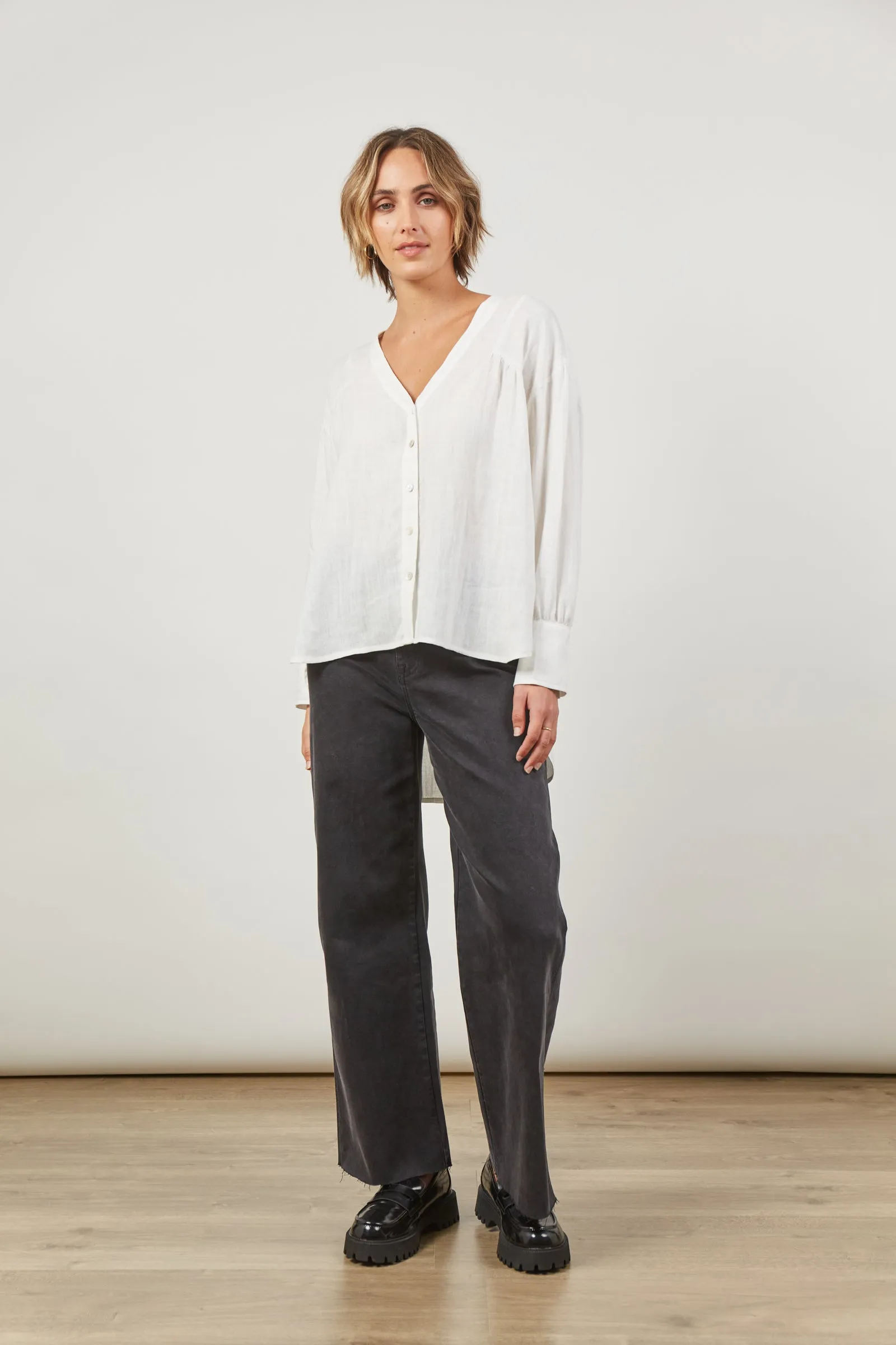 Panorama Blouse, Dove