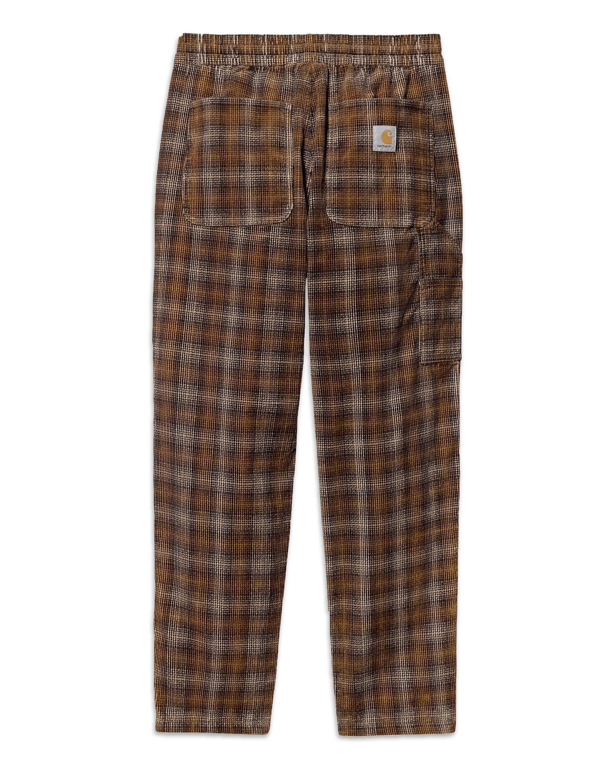 Pantalone Carhartt Wip Flint Pant Wiley Check Hamilton Brown Rinsed