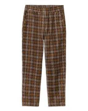 Pantalone Carhartt Wip Flint Pant Wiley Check Hamilton Brown Rinsed