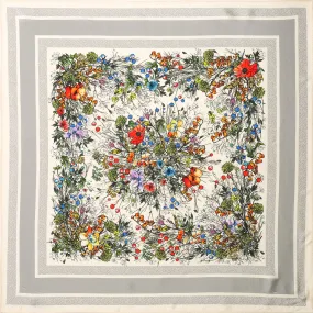 Petite Flora Square Scarf