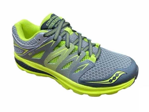 Saucony Zealot 2 boys' running shoe SY55518 gray green