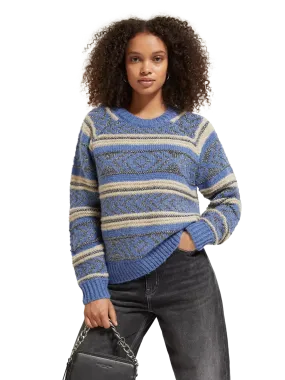 Scotch & Soda Metallic Fair Isle Jumper