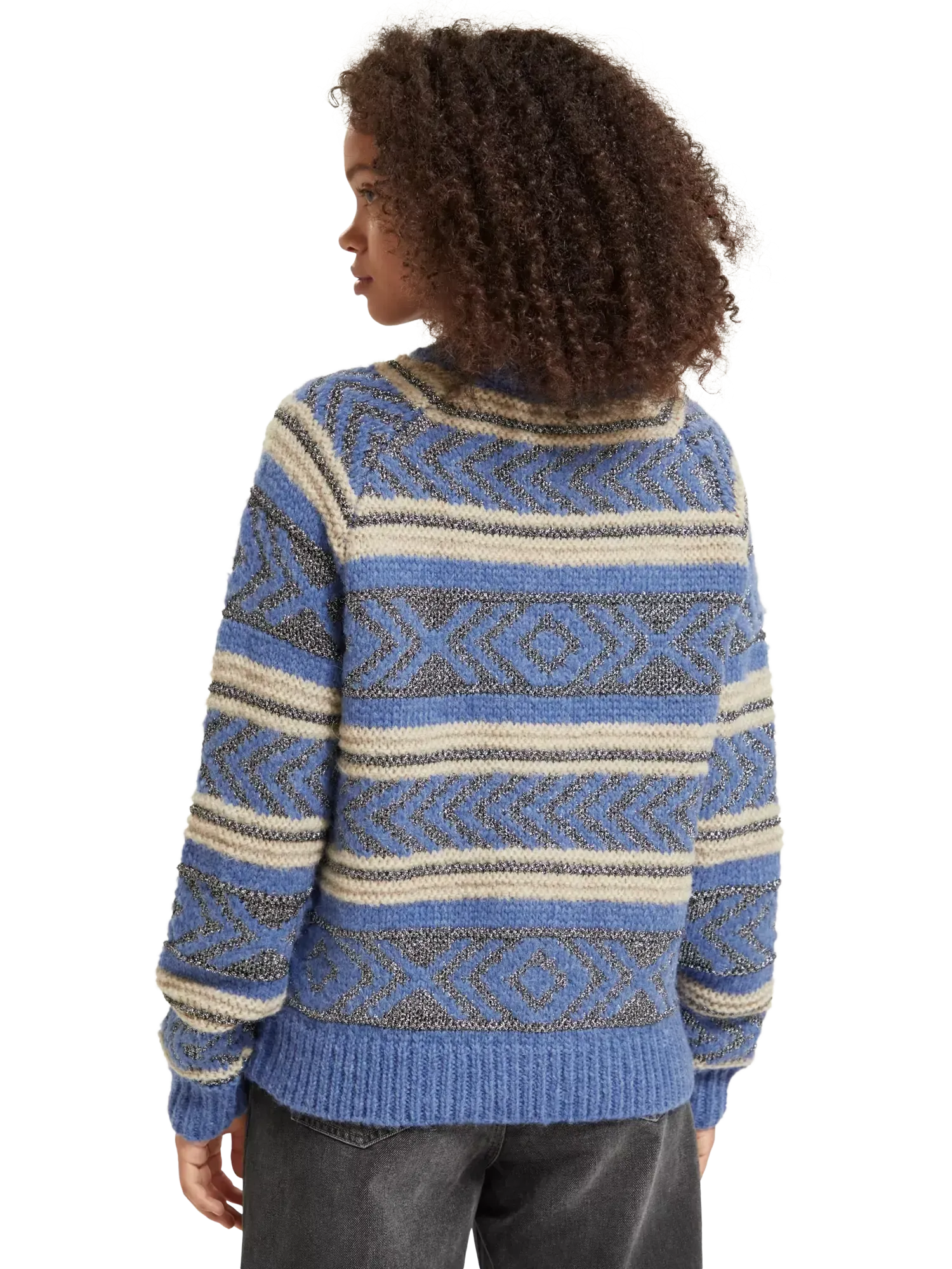 Scotch & Soda Metallic Fair Isle Jumper