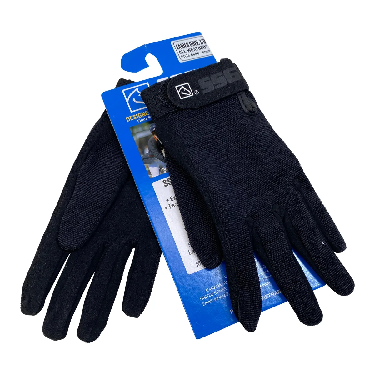 SSG All Weather Riding Gloves in Black - Women's Small