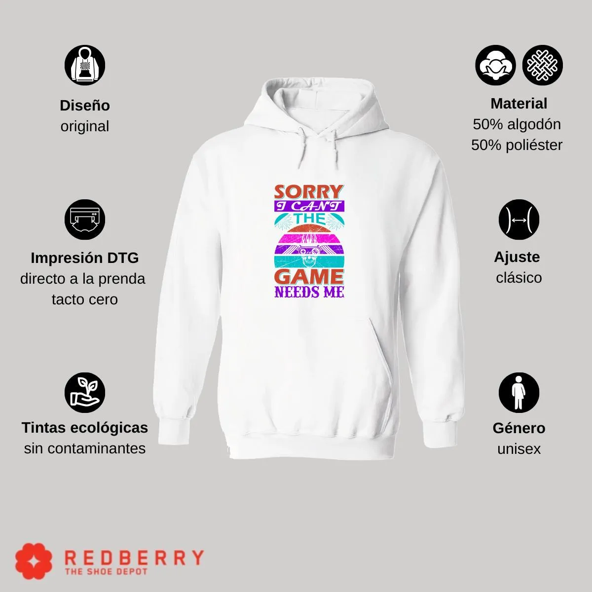 Sudadera Hombre  Hoodie Gamer Videojuegos Frases 032