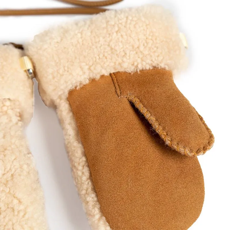 UGG Kid's Curly Sheepskin Mittens